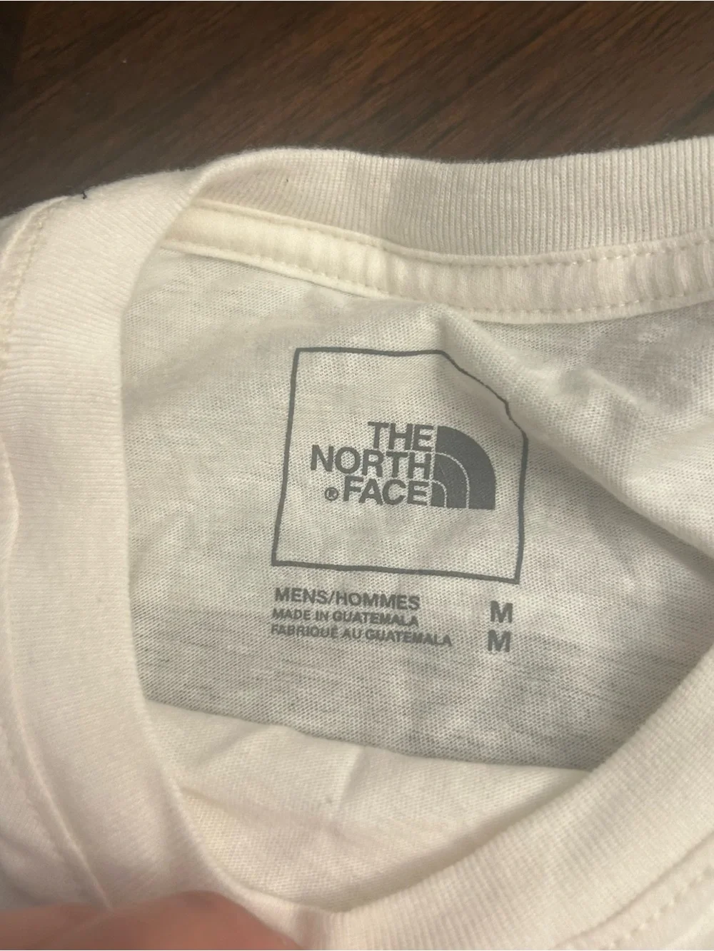 THE NORTH FACE Men's Sleeve Long Sleeve Tee, Gardenia White Black, Medium New